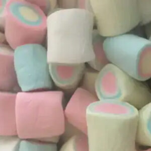 marshmallows ASSORTED COLOURS with COLOURED CENTRES (BIG) (200G)