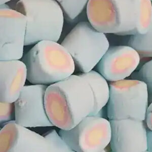 marshmallows BLUE COLOUR with COLOURED CENTRES (BIG) (200G)